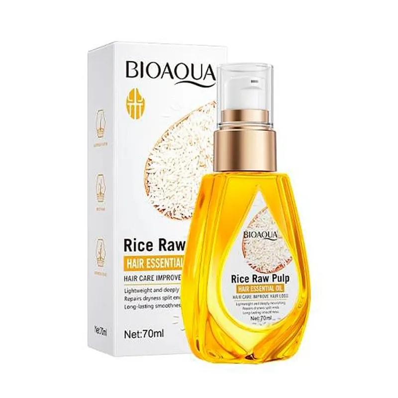 Bioaqua Rice Raw Pulp Hair Essential Oil (Aceite Esencial Capilar de Pulpa Cruda de Arroz)