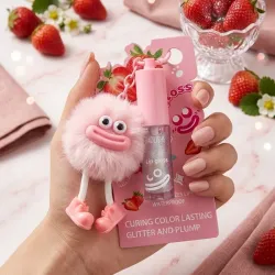 Brillo Labial con Llavero de Peluche