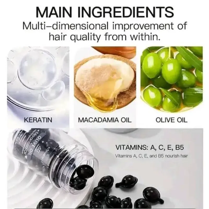 Cápsulas Capilares de Aceite de Oliva