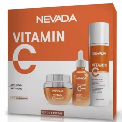 Kit de Vitamina C y Niacinamida Nevada de 3 piezas 