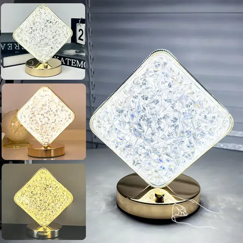 Lámpara Led Rombo Táctil