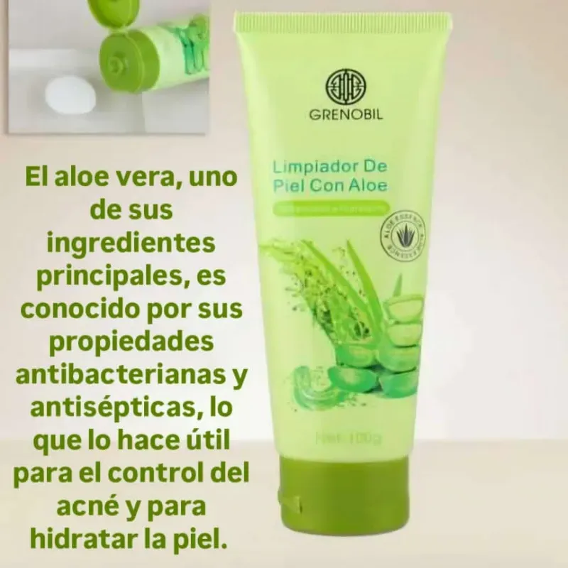 Limpiador de piel de Aloe Vera