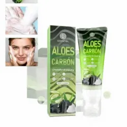Limpiador Facial de Aloe y Carbón