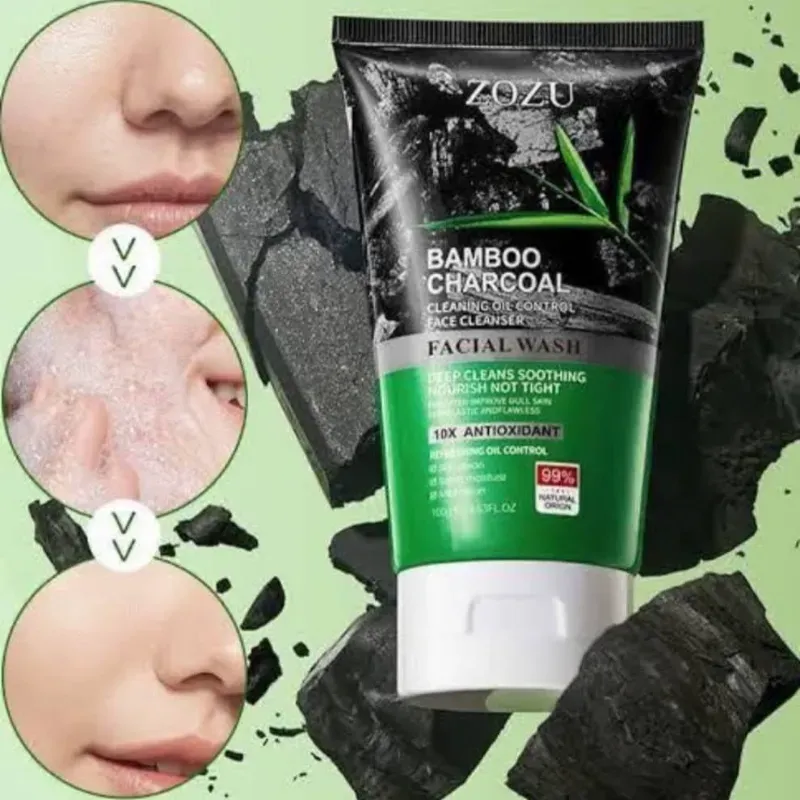 Limpiador Facial de Carbón Bambú