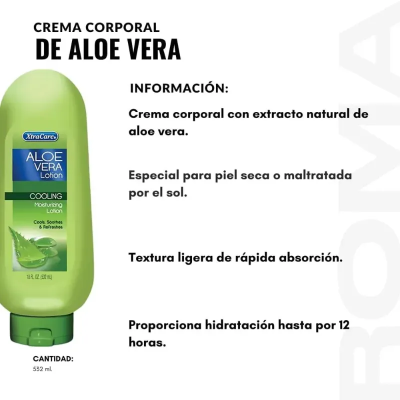 Loción Corporal de Aloe Vera