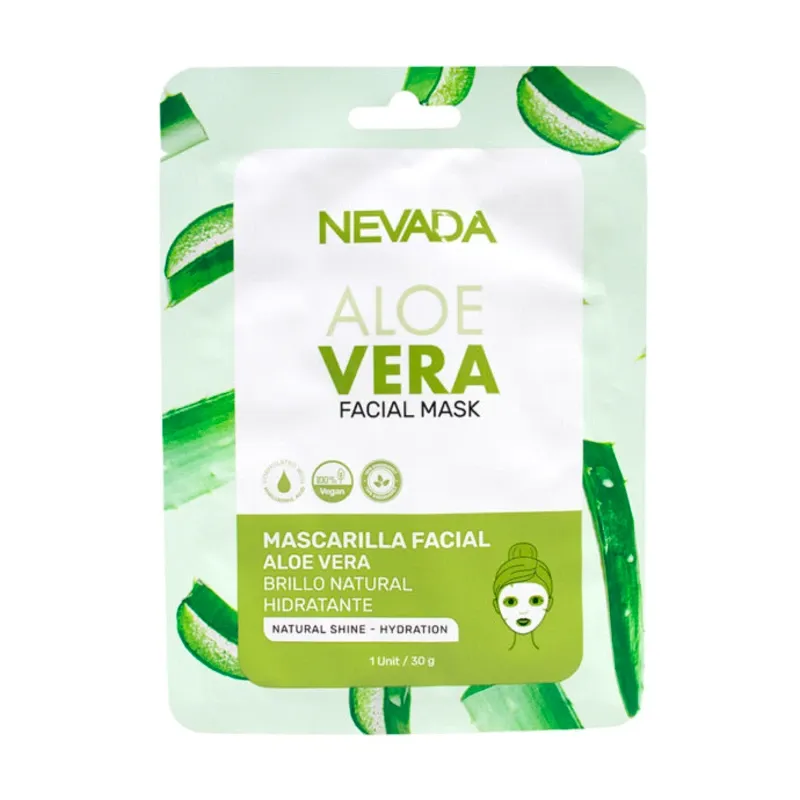 Mascarilla Facial de Velo de Aloe Vera Nevada