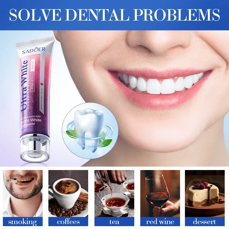 Pasta de Dientes Blanqueadora con Ácido Hialurónico 