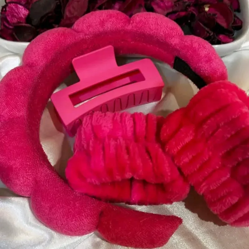 Set Rosado de Diadema, Muñequeras y Pellizco