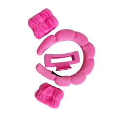 Set Rosado de Diadema, Muñequeras y Pellizco