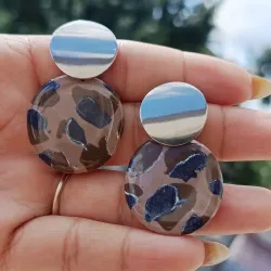 Aretes Safari Chic plateados