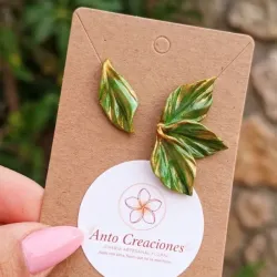 Aretes "Verde Bosque"