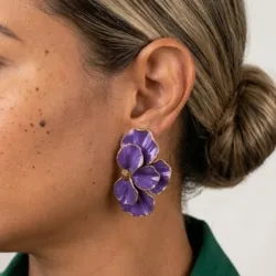 Aretes 'Violeta de Oro'