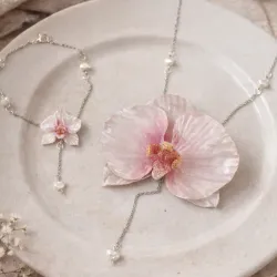 Conjunto: Orquídea Perla Rosa