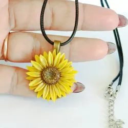 Dije girasol vintage 