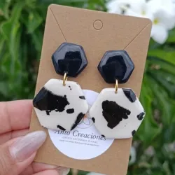 Pendientes Exa Dúo Cow Print