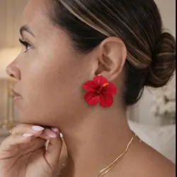 Pendientes Hibisco Pasión