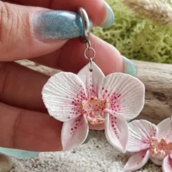 Pendientes "Orquídea Majestad"
