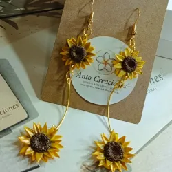 Pendientes "Sol Eterno" (Girasoles)