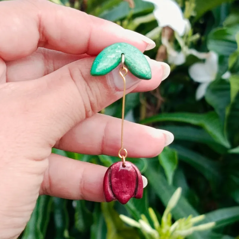 Pendientes Tulipán pop