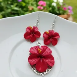 Set "Trópico" (Hibiscos o marpacificos)