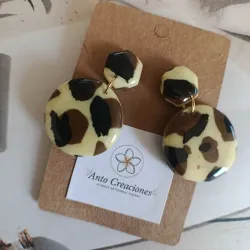 Zarcillos Leopard Gloss.