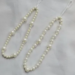 colgantes para celular de perlas blancas🤍
