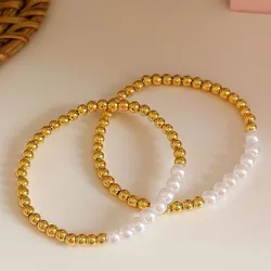 perlas doradas con blancas💛