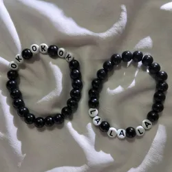 pulseras negra de okokok or lalala🖤