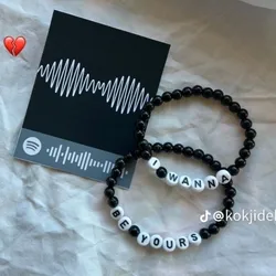 pulseras negras de i wanna be yours🖤