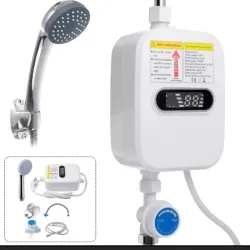 Mini calentador eléctrico 👉 3500W 👉 110V Con todos sus accesorios para facilitar su instalación