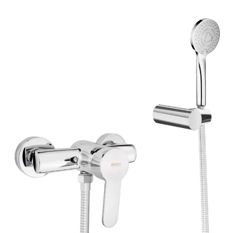 Monomando mezcladora para ducha con todos sus accesorios