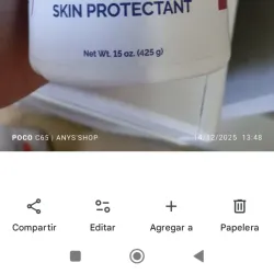 Óxido de zinc pote grande 425 gramos, rozaduras de pañal,escaras, dermatitis