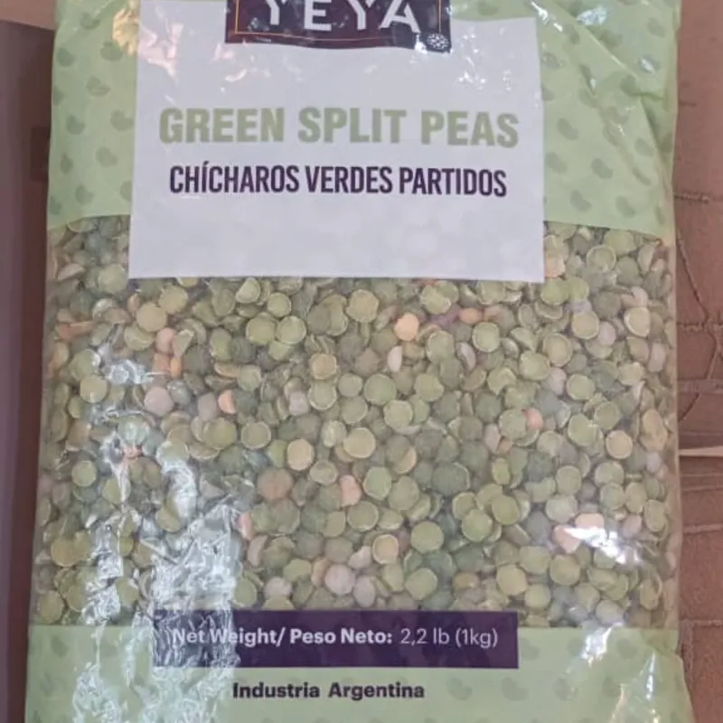 Paquete de chícharos verdes partidos 1 kg