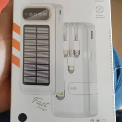 Power Bank  ( Cargador portátil ,tiene opción para carga solar) 20000 mha
