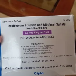 Solución para inhalación de ipratropio/albuterol