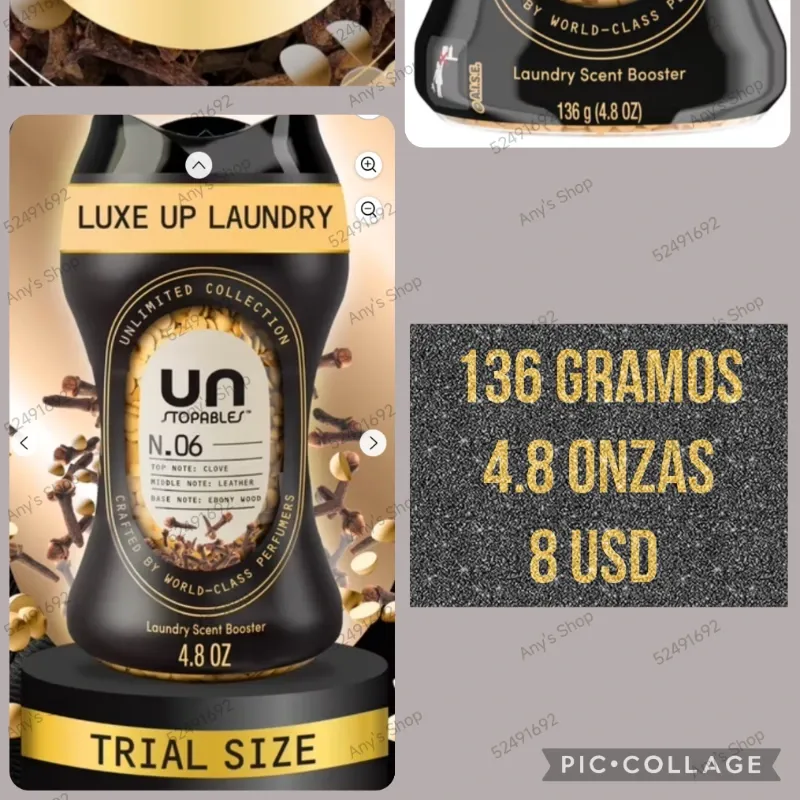 馃挮UN STOPABLES N.06 Edici贸n Limitada 馃挮Perlas intensificadoras de olor para lavar 馃挮Clavo ,Cuero ,脡bano