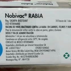 Vacunas antirrábica Novibac ( 3 años)