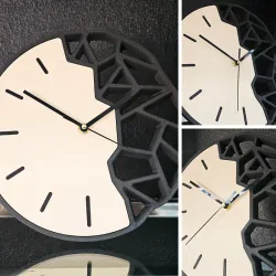 Reloj de Pared - Diseño Moderno y Geométrico