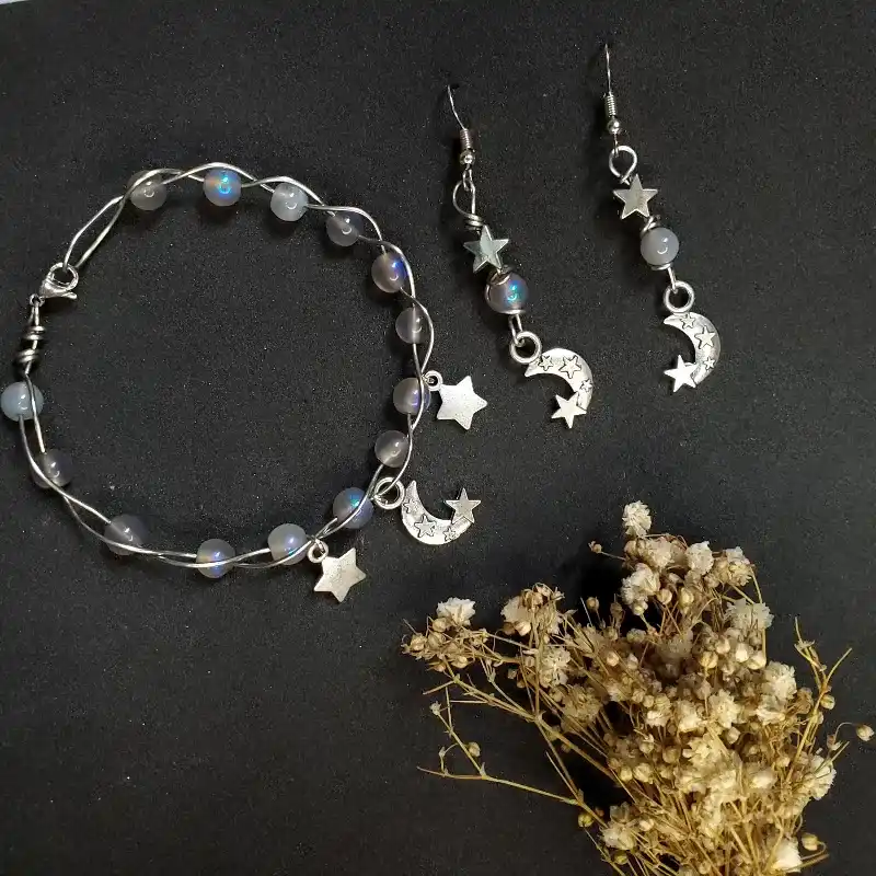 Conjuntos de  aretes y pulsera