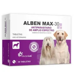 Alben Max: Antiparasitario de amplio espectro para perros grandes🐶