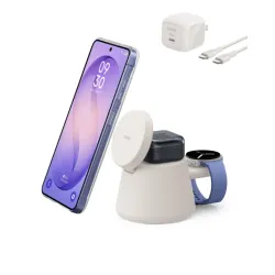 Estación de carga inalámbrica Belkin (3 en 1, Qi2.2, 45W)