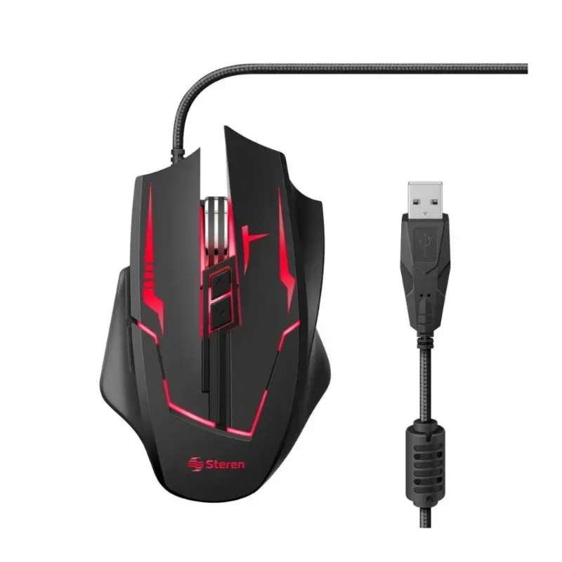Mouse USB Gamer Steren (1200/2400/3200 DPI)