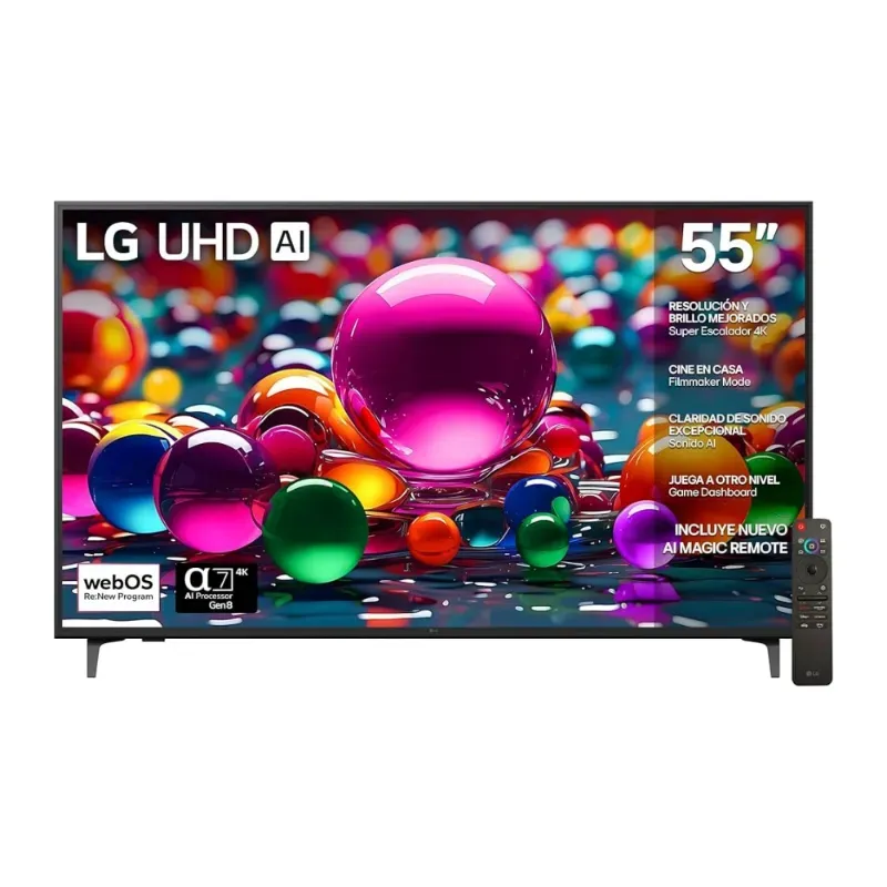 TV LG 55" UA7050 AI Series LED 4K UHD (2025)
