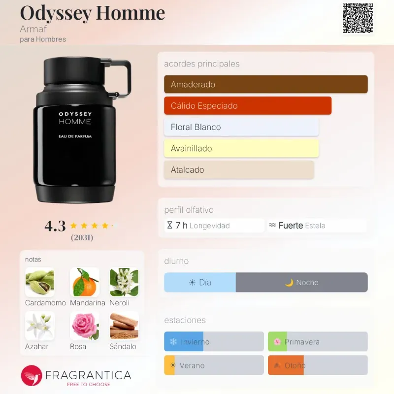Odyssey Homme (Armaf) Eau De Parfum 100 ML