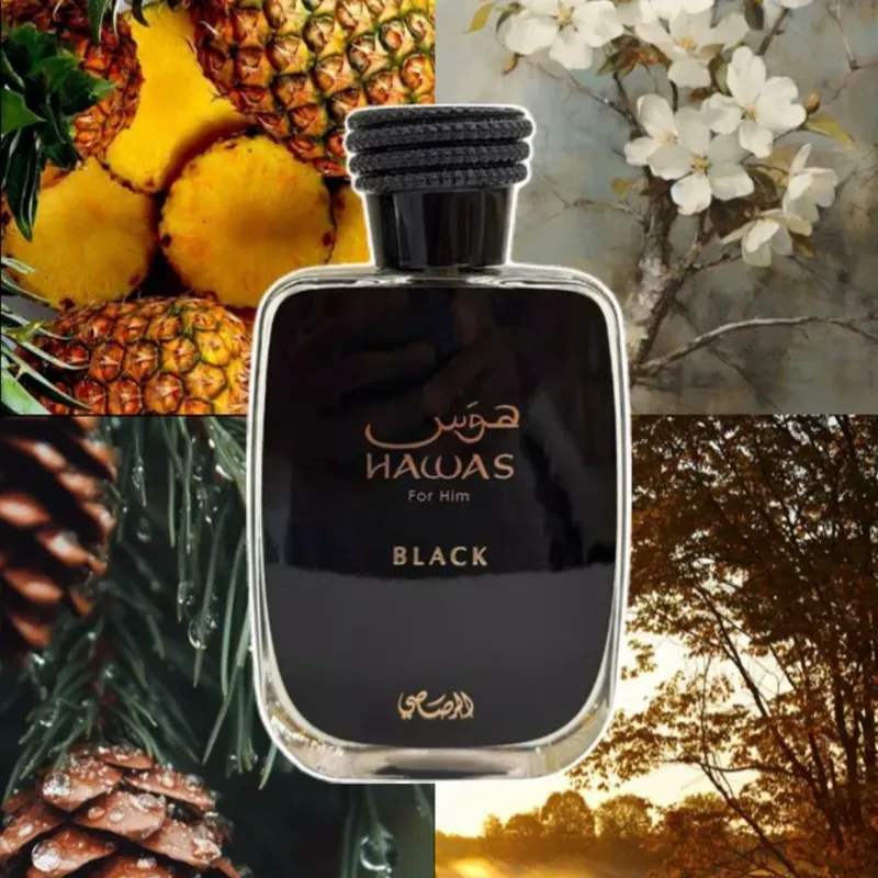 Hawas Black (Rasasi) Eau De Parfum 100 ML