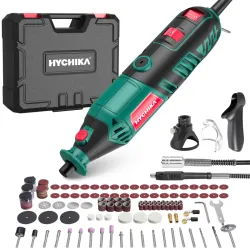 Herramienta rotativa tipo DREMEL 'HYCHIKA' 180W (110V/60Hz) KIT 173 PIEZAS 6 VELOCIDADES (10000-35000RPM).