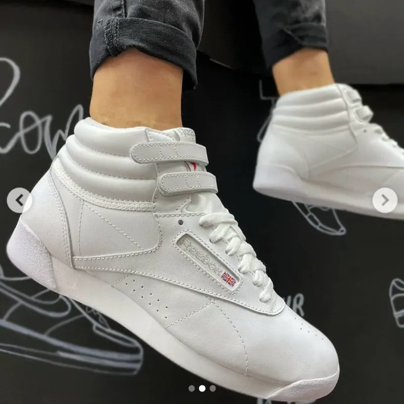 Tenis REEBOK CLASSIC FREESTYLE HI ( zapatillas corte alto ) Blancos 100% ORIGINALES (TALLAS: 37 -> 40) A ESTRENAR.