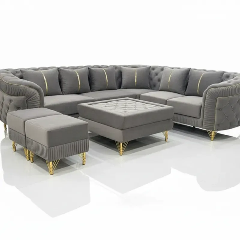 🛋️ L-Shape Premium Capitone