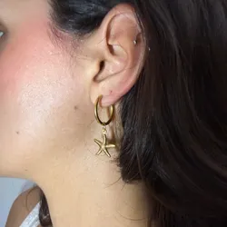 Aretes de estrella de mar