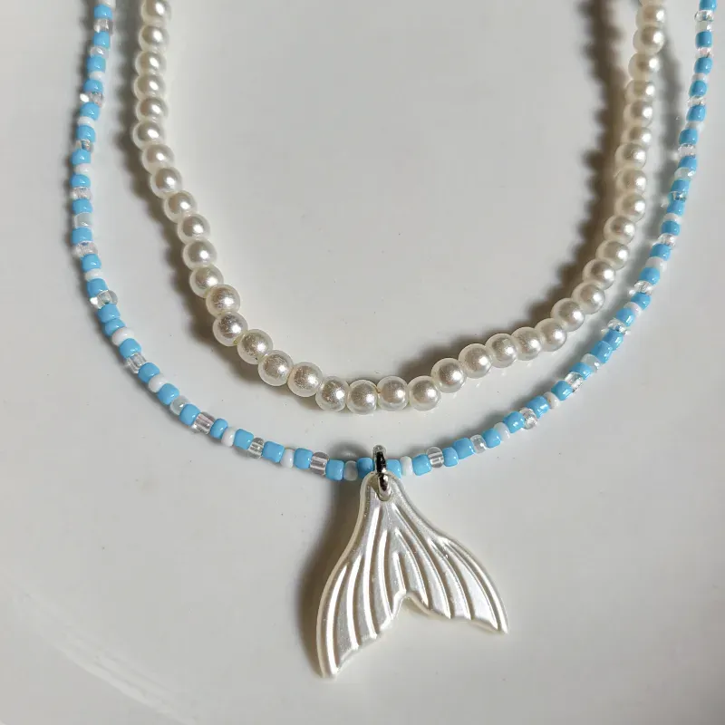 Conjunto de collares Mermaidcore